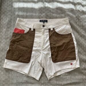 Amundsen Men’s waxed cotton shorts size medium